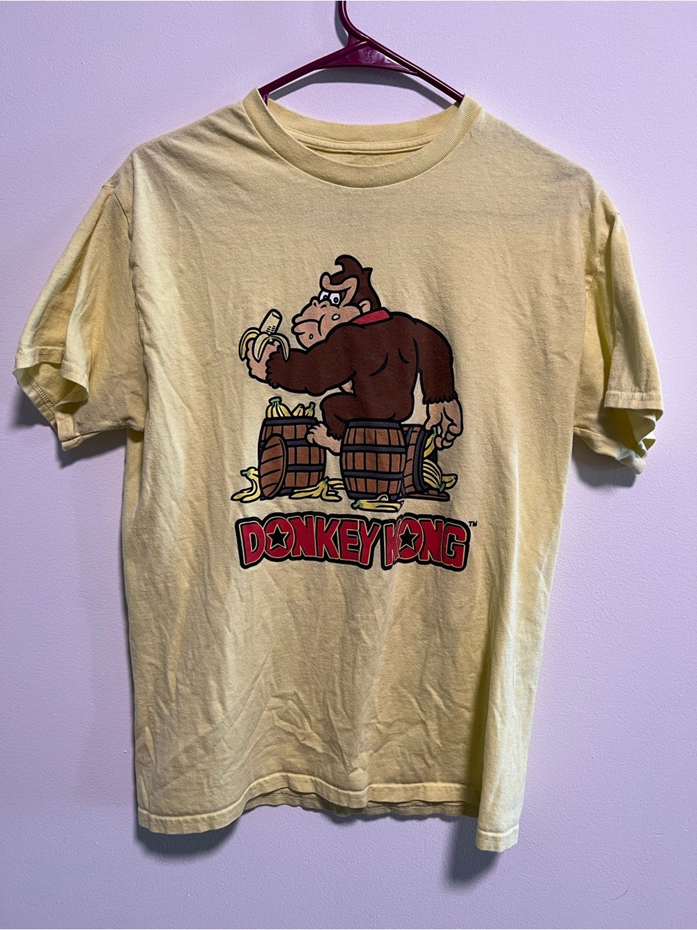 Nintendo Donkey Kong Tee - Pale Yellow with Black Print